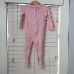Pink Vineyard Vines Footie Onesie